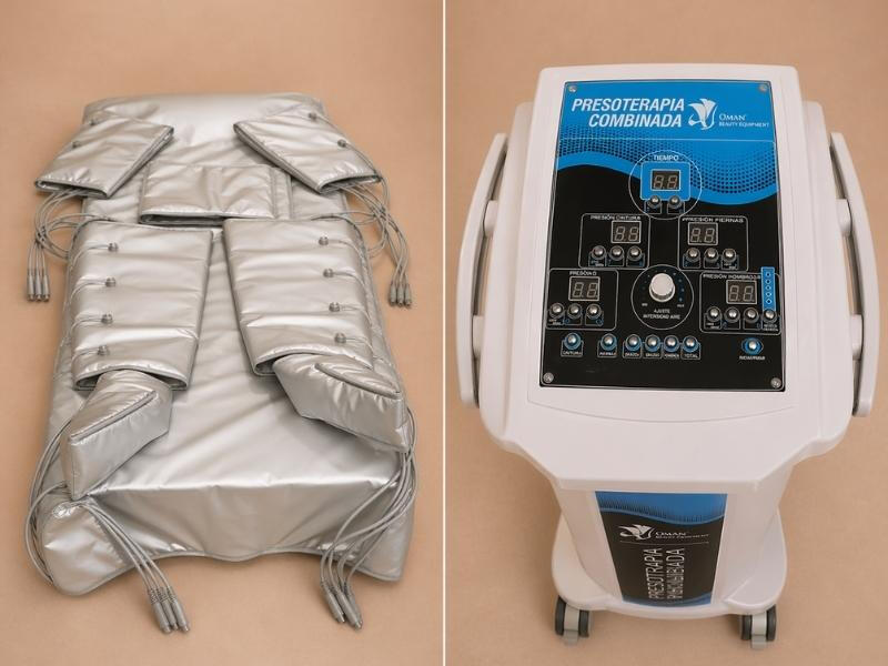Equipo y esterilla de presoterapia